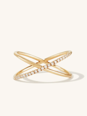 2024 New Arrivals 925 Stainless Sterling Silver Cross Pave Diamond Band Ring Couple Set for Women