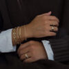 Adjustable Handmade Girls Bracelets Diamond and 925 Silver Stone Wholesale Thin Chain Bracelets