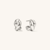 Bead Hoop Lot Stainless Steel Custom Fashionable Chunky Interlock Jewelry Silver Luxury Long Earing Earrings