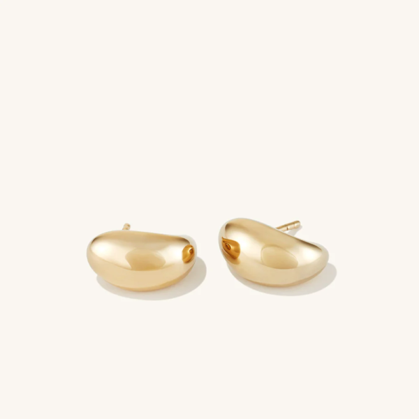 Chunky Gold Plated Waterproof Hot Sale Fashion Non Tarnish Vintage Women Jewelry Luxury Minimalist Geometric Stud Earrings