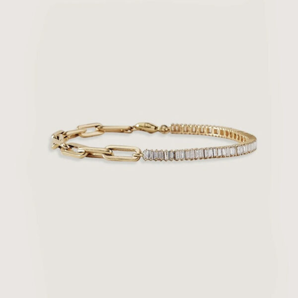 Adjustable Handmade Girls Bracelets Diamond and 925 Silver Stone Wholesale Thin Chain Bracelets