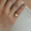 Stainless Steel Blank Round Top Signet Rings Custom Engravable Signet Blank Rings for Men Mens Signet Ring