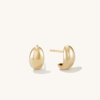 Chunky Gold Plated Waterproof Hot Sale Fashion Non Tarnish Vintage Women Jewelry Luxury Minimalist Geometric Stud Earrings