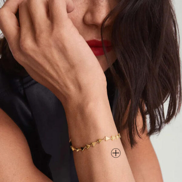 Wholesale 925 Sterling Silver Unisex Bracelets, Chain Gold Plated Silver Bracelet with Charms, Trendy & Classic Religious Jewelry for Gift