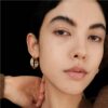 9.3 Large Thin Double Hoop Earrings for Women, Lightweight Hypoallergeni Earrings Trendy, Dainty Huggie Hoop for Women' Jewelry