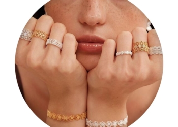 Polished Rings for Women, Dainty Non Tarnish Chunky Wedding Lace Ring Set,  Silver Jewelry Adjustable Bohemian Statement Ring
