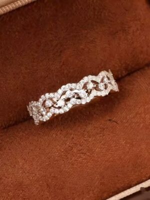 Dainty Sliver Rings for Women Non Tarnish , Stackable Chunky Lace Western Jewelry for Anniversary,  Brilliant Stack Vintage Lace Promise Ring