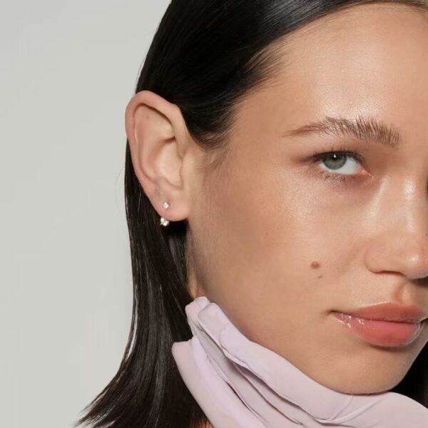 4.7 Silver Earrings for Women, Stud Earrings Hypoallergenic, 14k Gold Plated with Dainty Diamond, Earring Stacks Silver Jewelry Gift