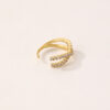 High Quality Gold Plated C Shaped 925 Silver Single Cross Cuff Earrings Fashionable Drop Jewelry