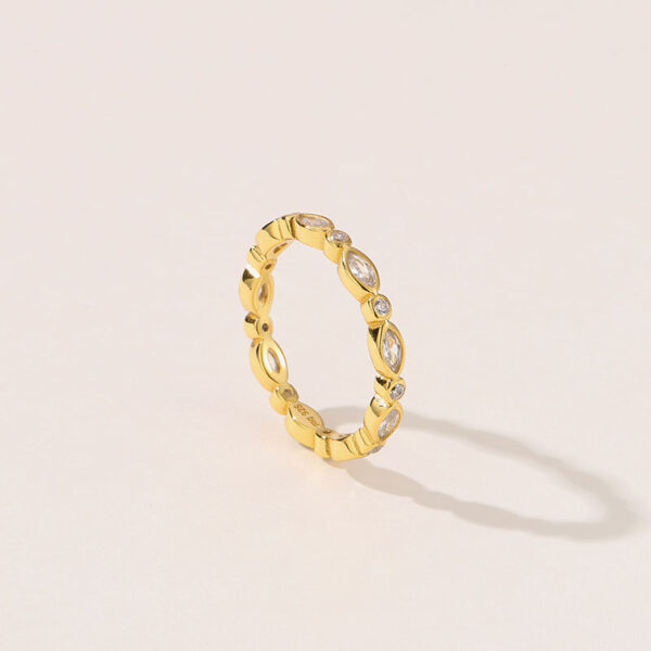 H8ae62993b4d84dc9bfe9e533cac5017fS High Quality 5A Cubic Zircon Womens Gold Ring Luxury 18K Gold Plated Fine Jewelry for Women's Wedding Engagement Party or Gift