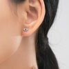a6 Custom Gold Planted Silver Evl Eye Hypoallergenic Stud Earrings for Women Trendy Jewelry Diamond Main Stone