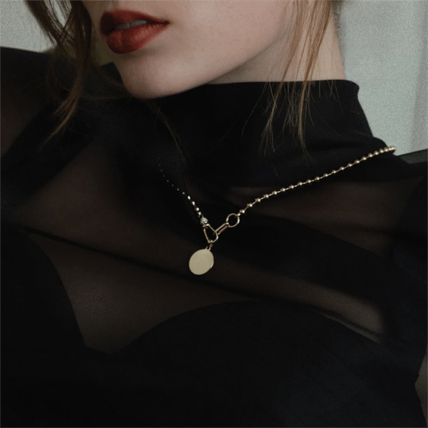 High-Grade S925 Sterling Silver Beaded Fine Pendant Necklace Luxury Jewelry for Anniversaries Birthdays Holidays