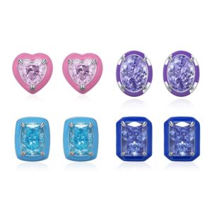 cubic zirconia stud earrings