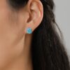 c6 2025 Trendy S925 Sterling Silver Trendy Hypoallergenic Earrings for Women Sparking 5A Zircon
