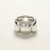 Wholesale 925 Sterling Silver Fine Jewelry Unique Minimalist Light Luxury Trendy Chunky Bubble Rings for Wedding and Engagement