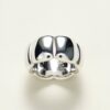 Wholesale 925 Sterling Silver Fine Jewelry Unique Minimalist Light Luxury Trendy Chunky Bubble Rings for Wedding and Engagement