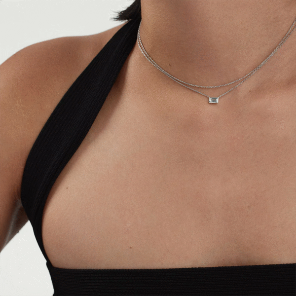 f3 High-End 5A Emerald Zirconia Pendant Gold Plated Brass Necklace Wholesale Jewelry with Zircon As Main Stone for Gift