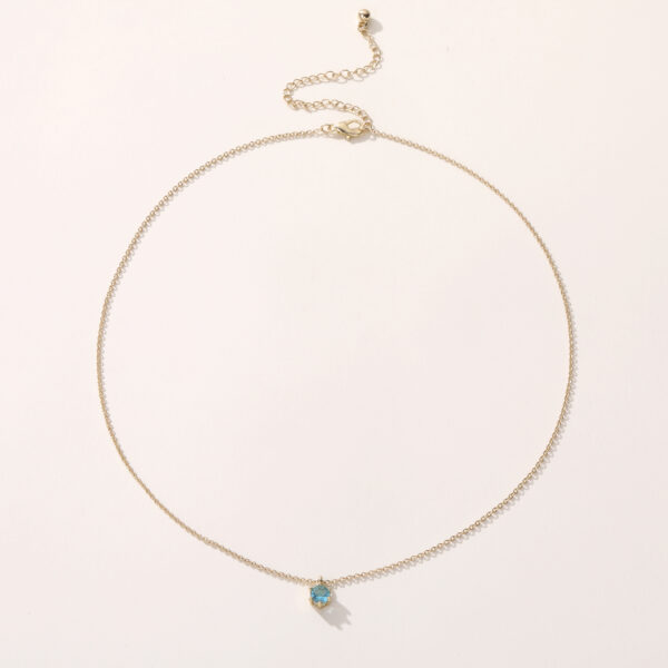 g4 Fashionable Gold Plated Link Chain Choker with 5A Cubic Zircon New Design Waterproof Trendy Style for Weddings