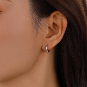 small silver earrings