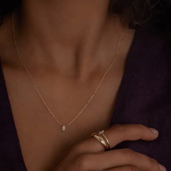 simple gold necklace