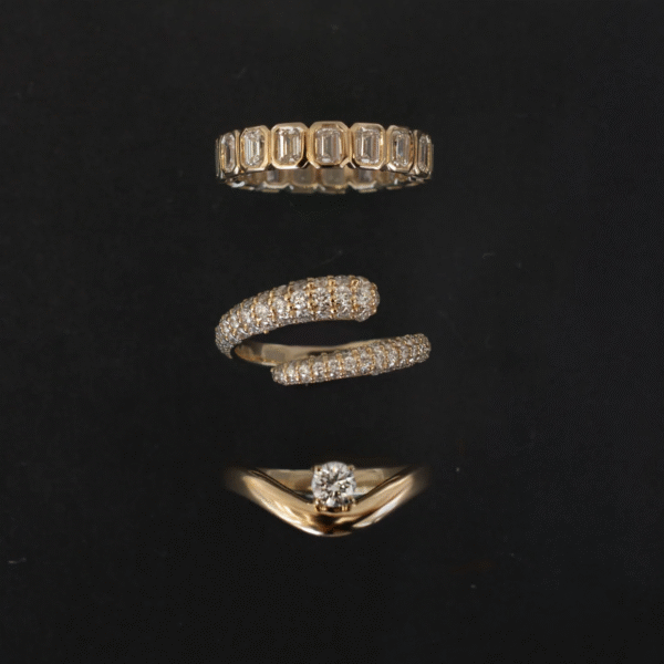 i4 Wholesale 925 Sterling Silver Vintage Ring Gold Plated Cubic Zircon Tarnish-Free Jewelry for Women's Wedding Engagement Gift