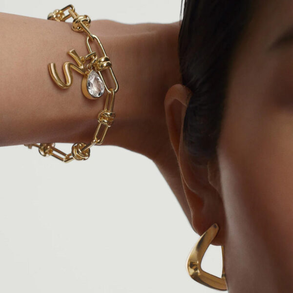 l4 Wholesale Fashion Non Tarnish Bracelet 925 Silver Cuban Chain Gold Plate Jewelry for Women Daily Wear