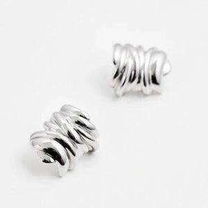 silver stud earrings