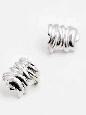 silver stud earrings