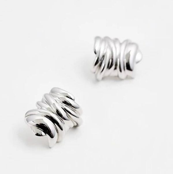 silver stud earrings