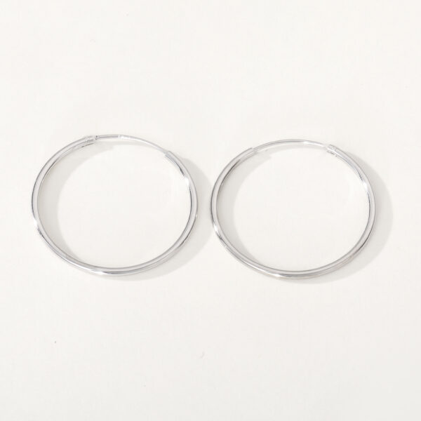 Simple 925 Sterling Silver Large Gold Plated Earrings Fashion Personalize Hoop Jewelry for Ladies for Weddings Parties Zircon