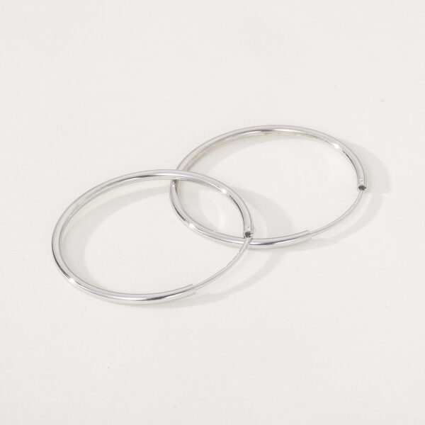 Simple 925 Sterling Silver Large Gold Plated Earrings Fashion Personalize Hoop Jewelry for Ladies for Weddings Parties Zircon