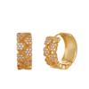gold huggie earrings