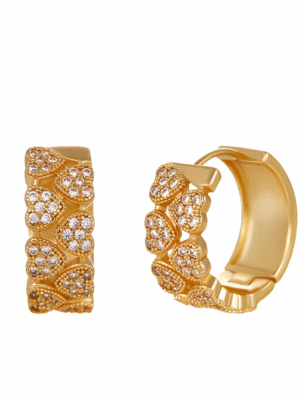 gold huggie earrings