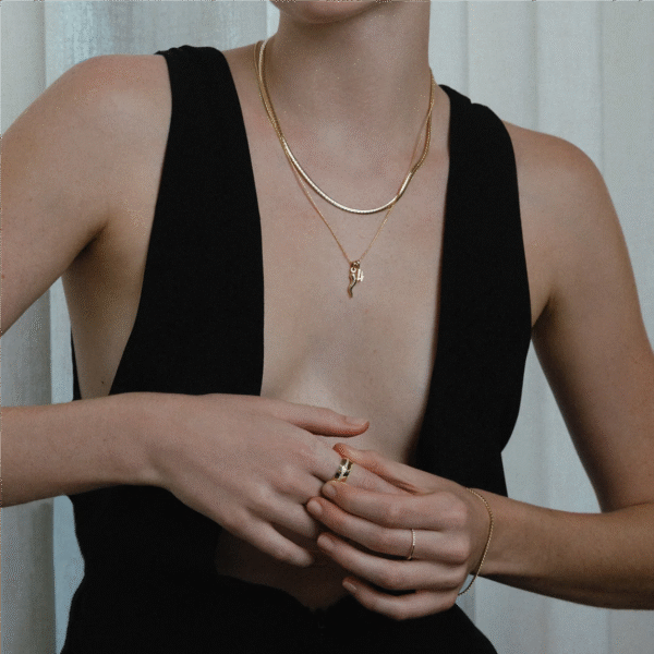 Stylish Gold Plated Chili Shaped Pendant 925 Sterling Silver Necklace Trendy Jewelry for Women