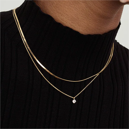 p5 no tarnish gold necklace