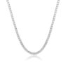High Quality Brass Cubic Zirconia Tennis Necklace for Women Christian Diamond Link Chain Jewelry Perfect Gift Idea