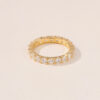r3 Hypoallergenic High Quality Brass Eternity Band Rings for Women Fashion Jewelry Birthday Gift