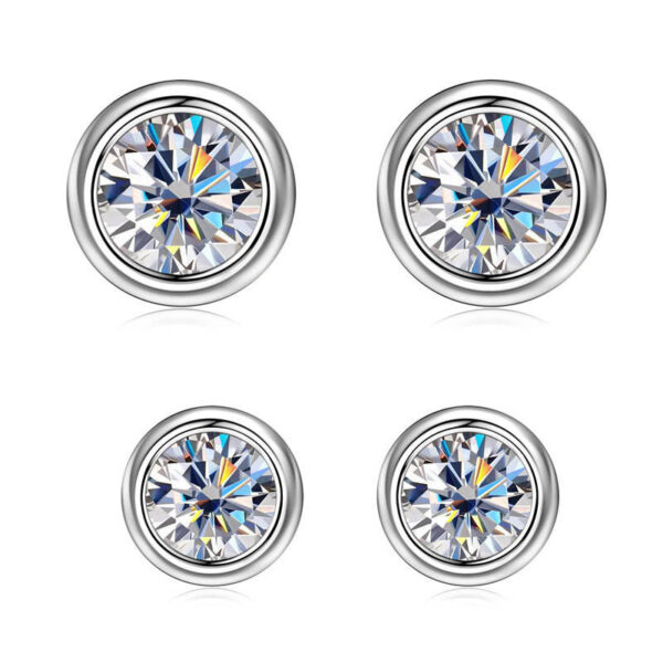 r4 sterling silver stud earrings