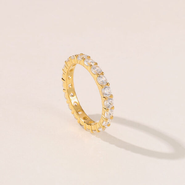 r5 Hypoallergenic High Quality Brass Eternity Band Rings for Women Fashion Jewelry Birthday Gift