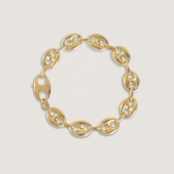 s1 Gold-Plated Cuban Link Bracelet with Zircon New Design 925 Sterling Silver Infinity Bracelet for Gift