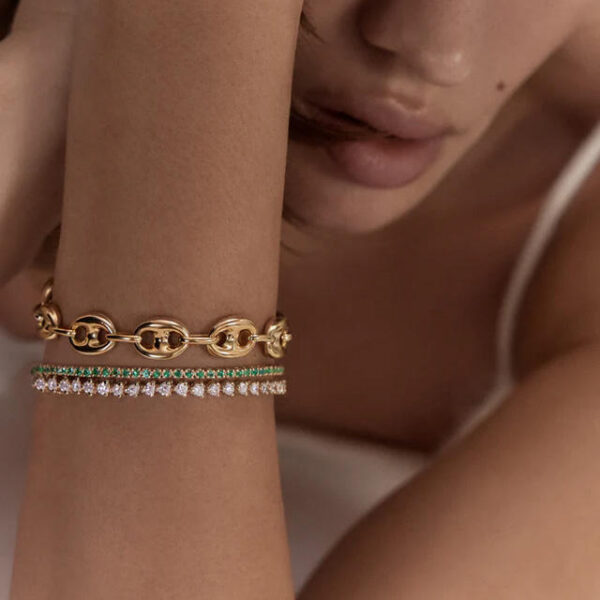 s4 chunky gold bracelets for women