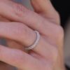 t3 Customized Simple Ring for Women Classic 925 Sterling Silver Waterproof & Tarnish Free for Wedding Engagement Party