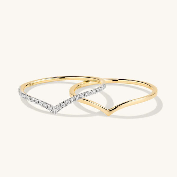 u1 silver ring stack