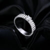 w2 High Quality Luxury 925 Sterling Silver Moissanite Ring for Men and Women Wholesale Jewelry