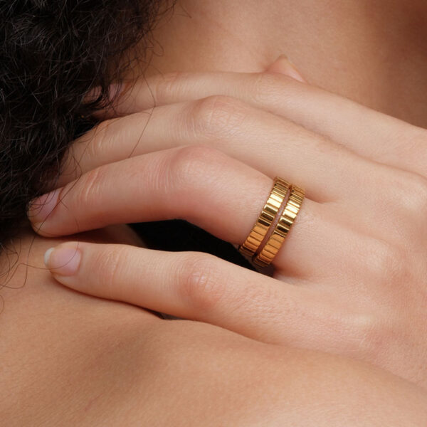 w2 High Quality Geometric Stylish Sterling Silver Rings Simple Designs for Girls Fashion Jewelry