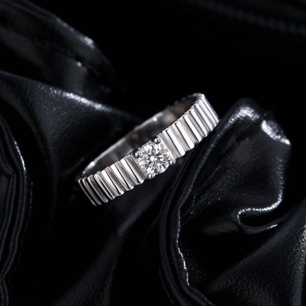 w3 High Quality Luxury 925 Sterling Silver Moissanite Ring for Men and Women Wholesale Jewelry