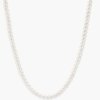 a2 Classic White Pearls Brass Hypoallergenic Pearl Necklace for Women Jewels Elegant Beaded Chain Customizable Length