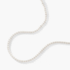 a3 Classic White Pearls Brass Hypoallergenic Pearl Necklace for Women Jewels Elegant Beaded Chain Customizable Length