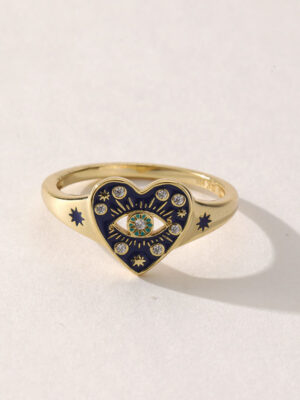 d3 ladies gold ring