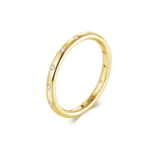 cubic zirconia wedding band